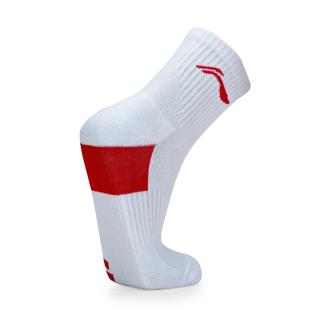 Lane 5 Socks (White/Red)