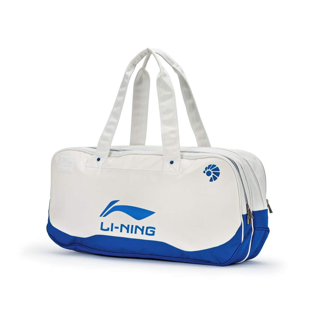 Li-Ning Rectangular Badminton Kit Bag (White/Blue) 