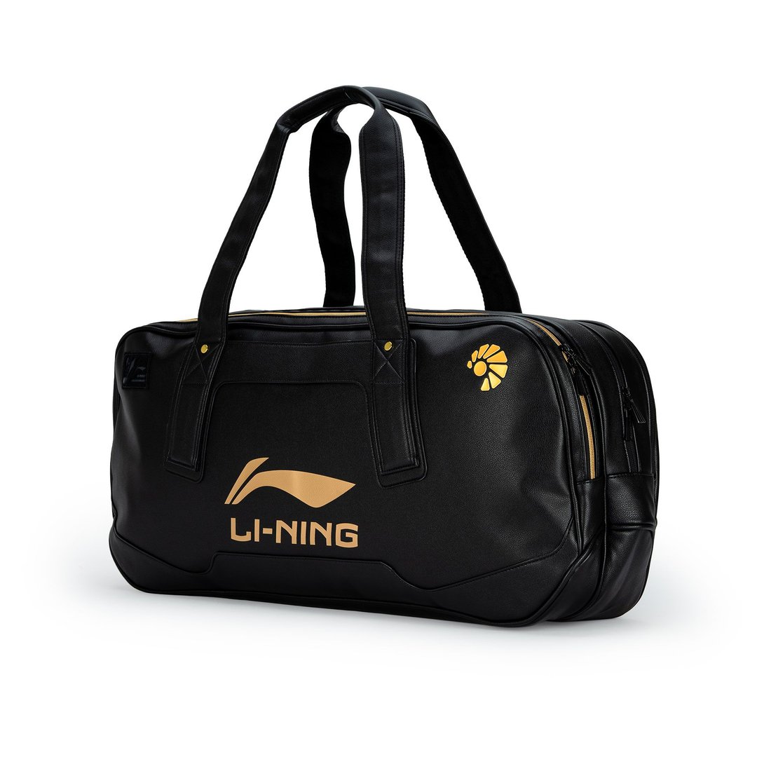 Li-Ning Square Badminton Bag - Black/Gold - Side View