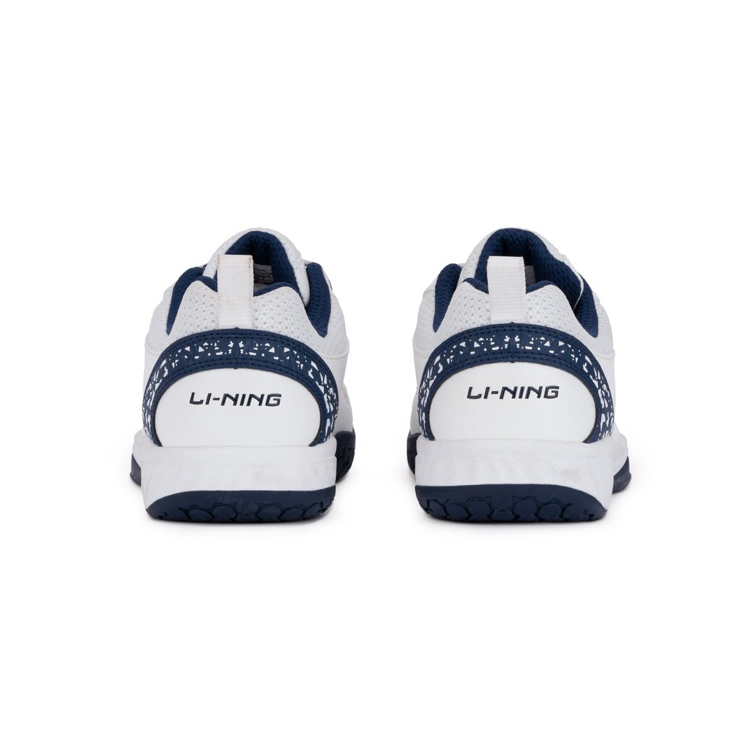 Ultra Power (White/Navy) - Badminton Shoe - Back view