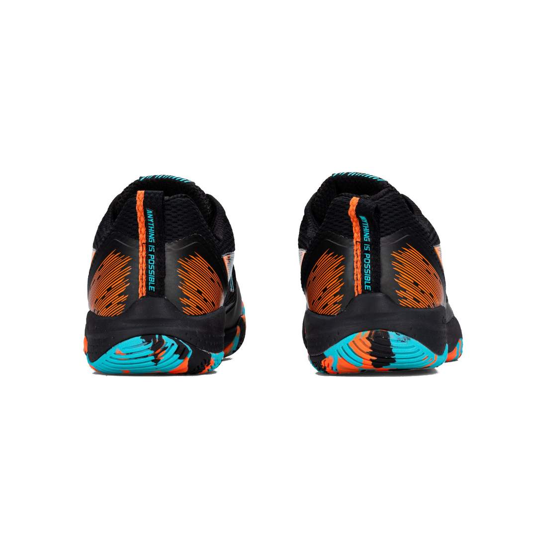 Li-Ning Hypersonic II Non Marking Badminton Shoe (Black/Orange/Turquoise)