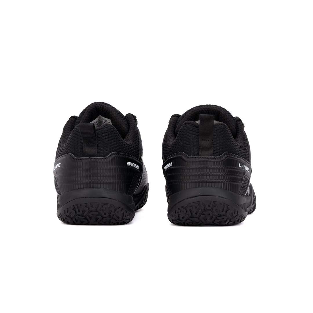 Saga Lite 8 (Black/White) - Badminton Shoe - Back view