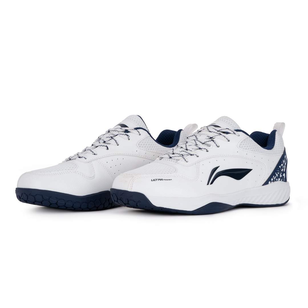 Ultra Power (White/Navy) - Badminton Shoe