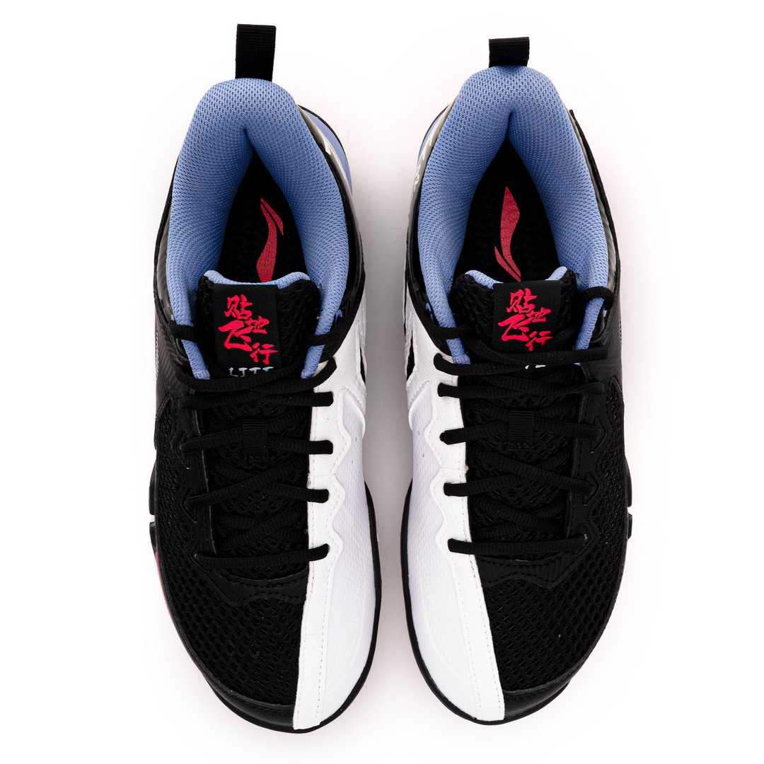 Saga II Lite (Black/STD.White) - Badminton Shoe - Top view