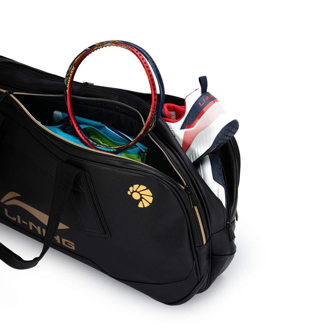 Li-Ning Square Badminton Bag - Black/Gold - Inside View