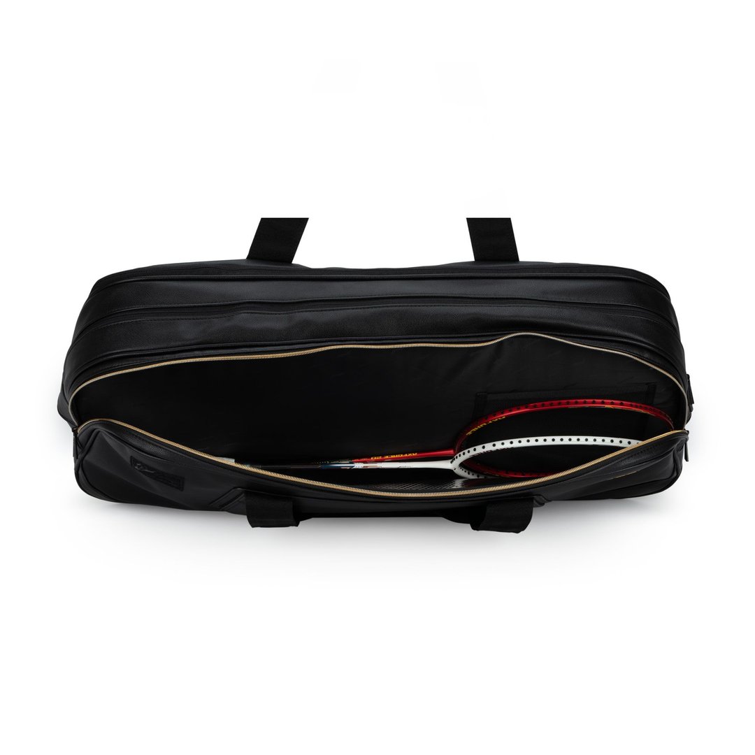 Li-Ning Square Badminton Bag - Black/Gold - Racket Fit