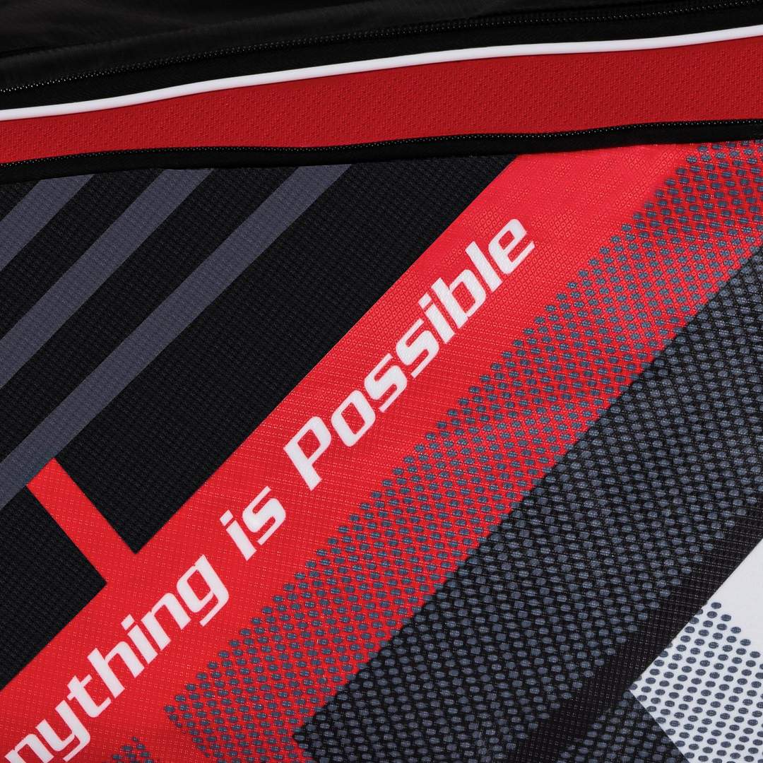 Hustler Badminton Kit Bag (Black/Red)