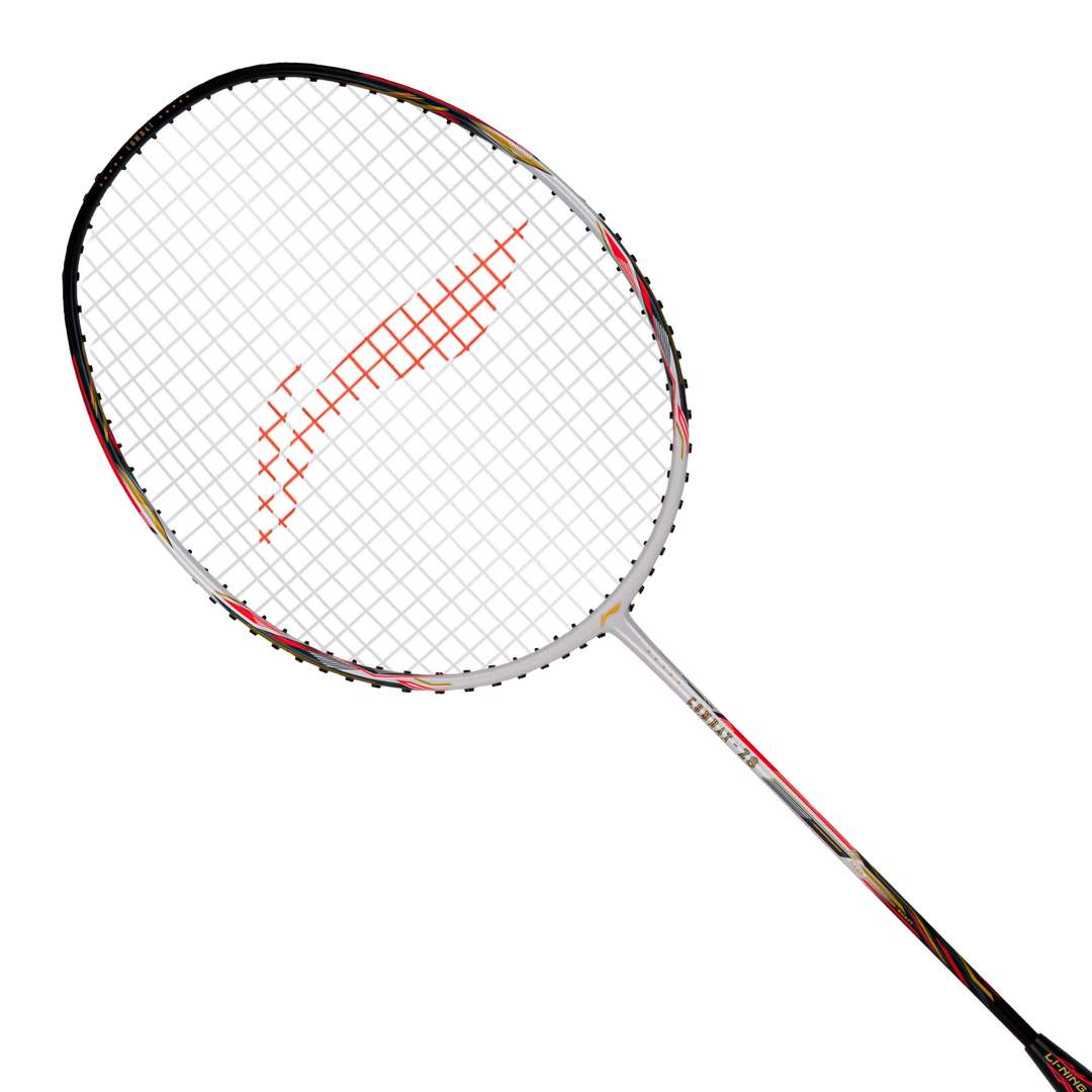Combat Z8 - 84 Grams (White/Black/Orange Red) Badminton Racket