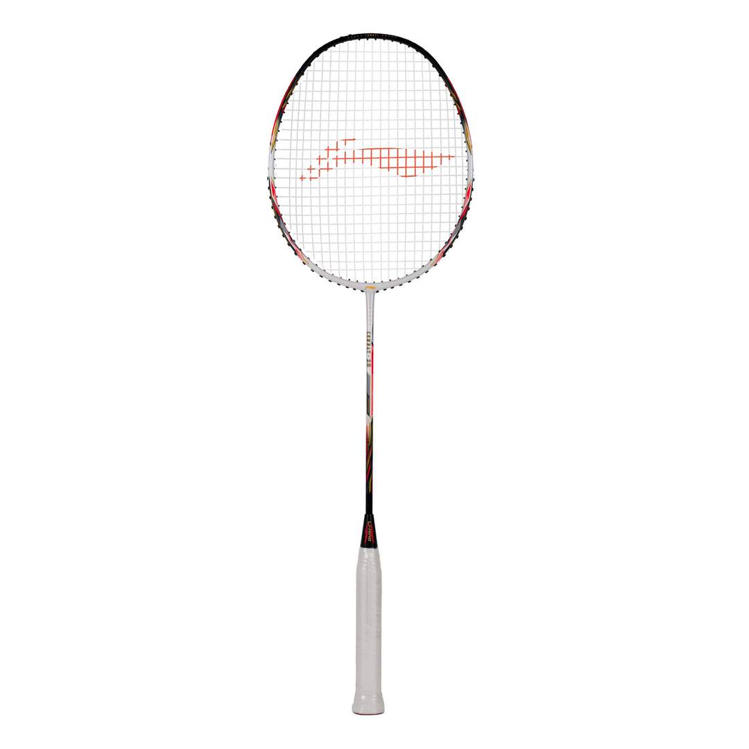 Combat Z8 - 84 Grams (White/Black/Orange Red) Badminton Racket