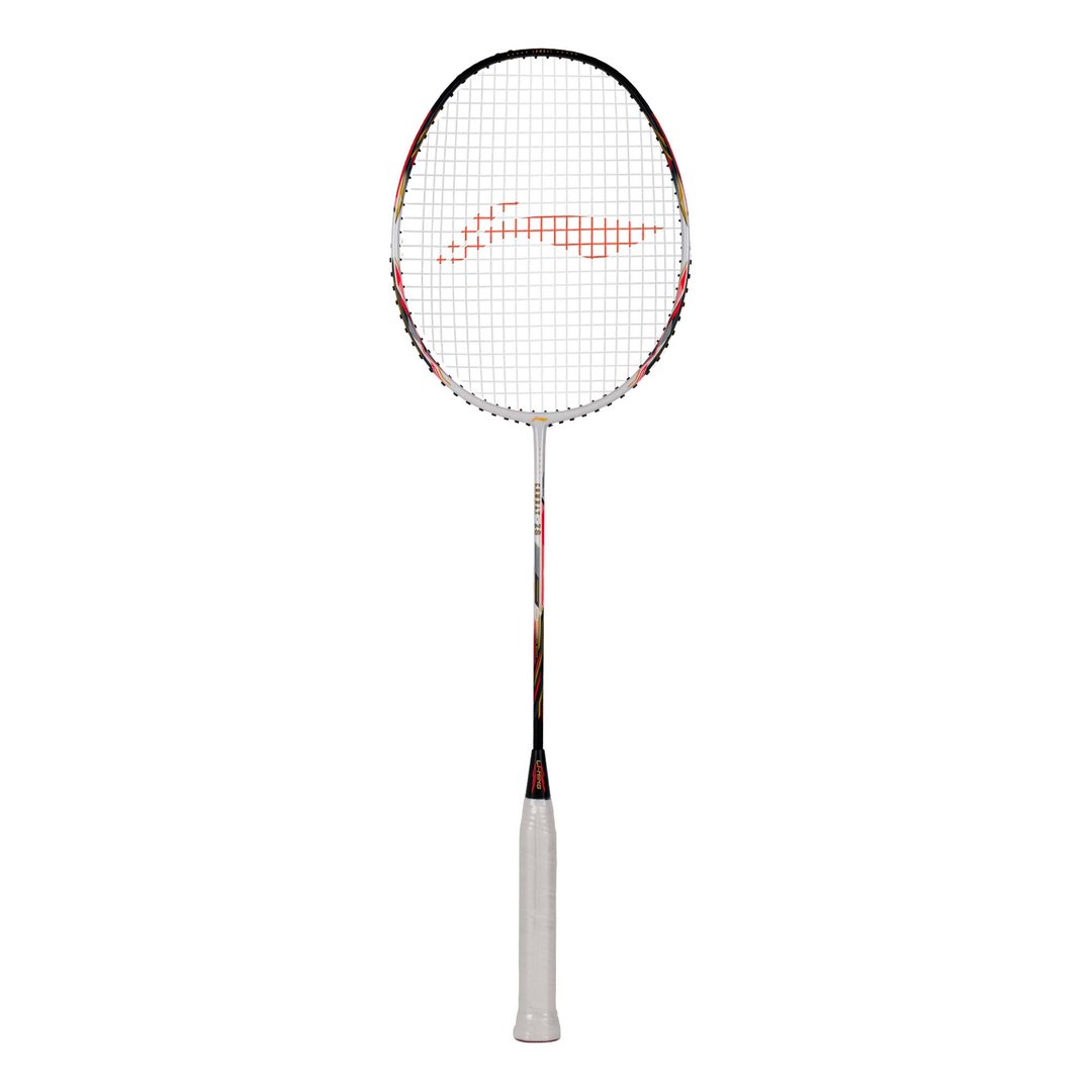 Combat Z8 - 84 Grams (White/Black/Orange Red) Badminton Racket