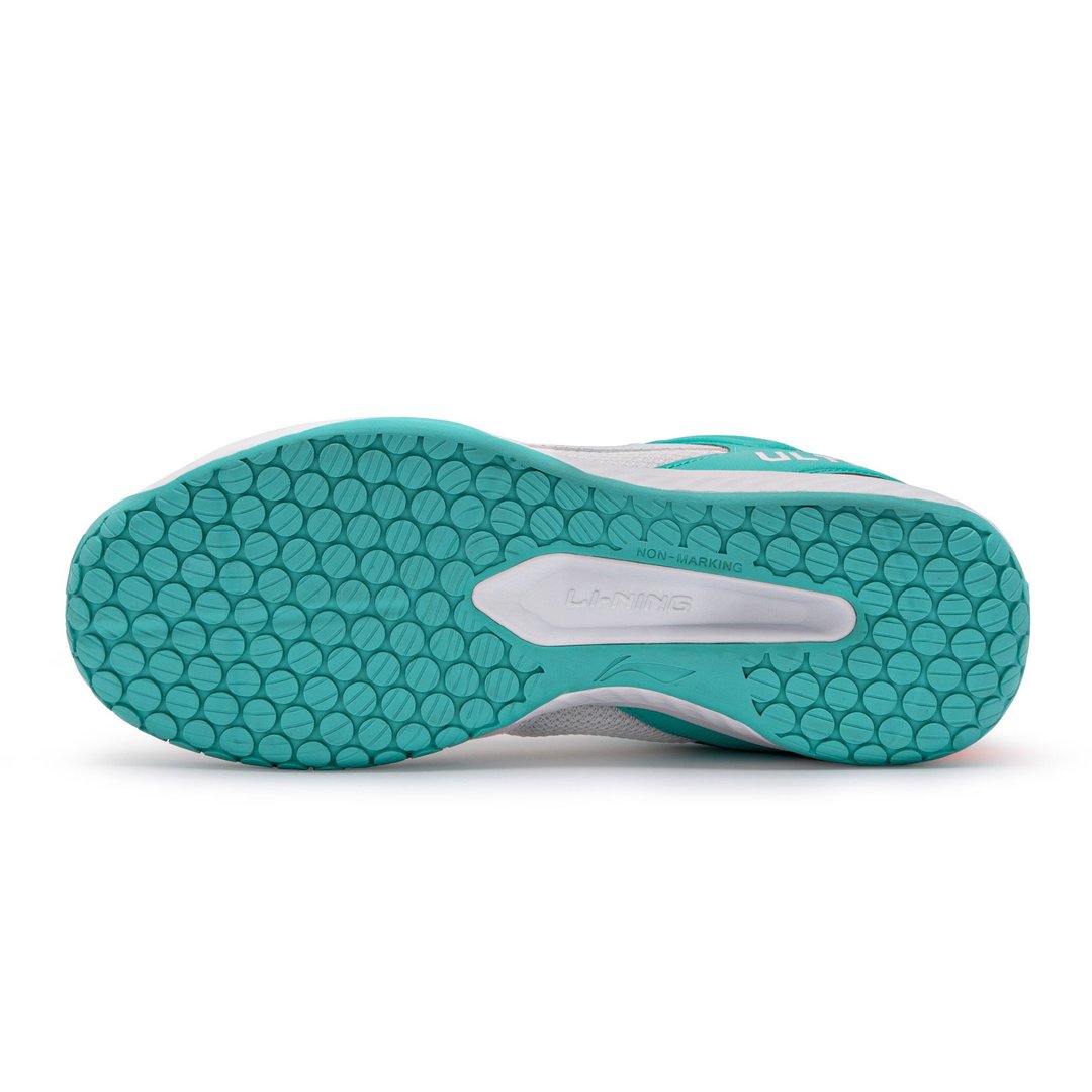 Ultra Speed (White, Apple Green, Orange) Badminton Shoe