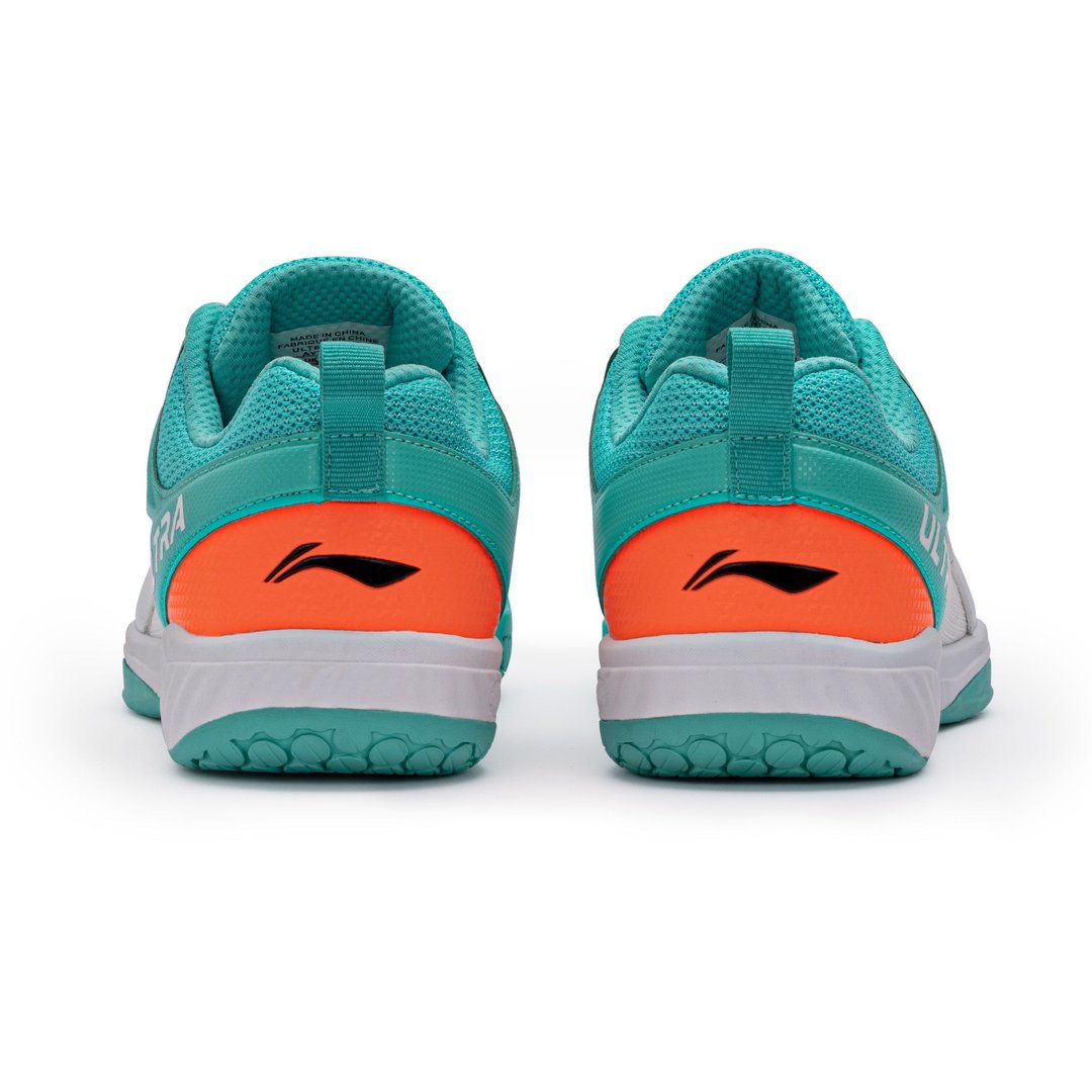 Ultra Speed (White, Apple Green, Orange) Badminton Shoe