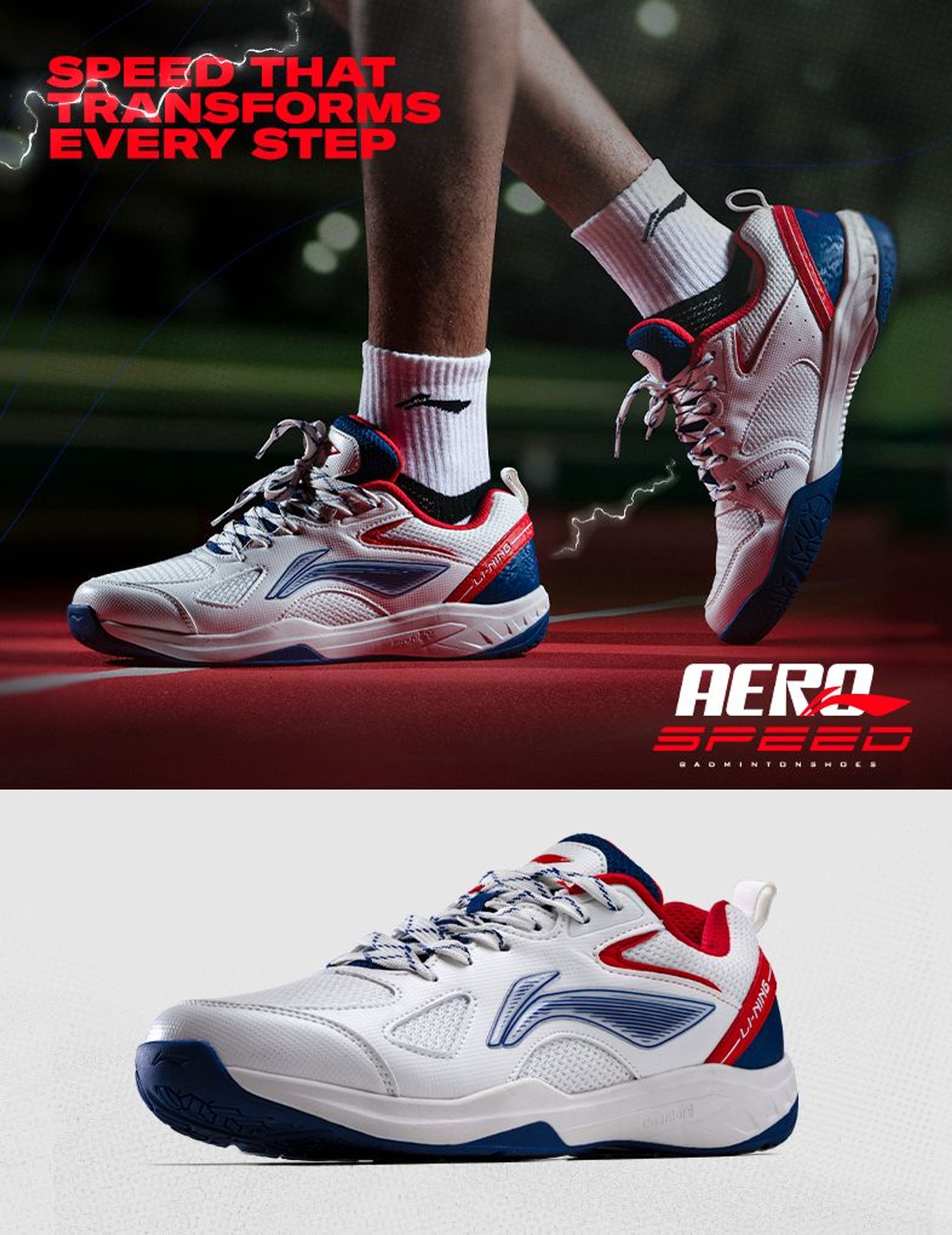 Li-Ning Aero Speed Non Marking Badminton Shoes