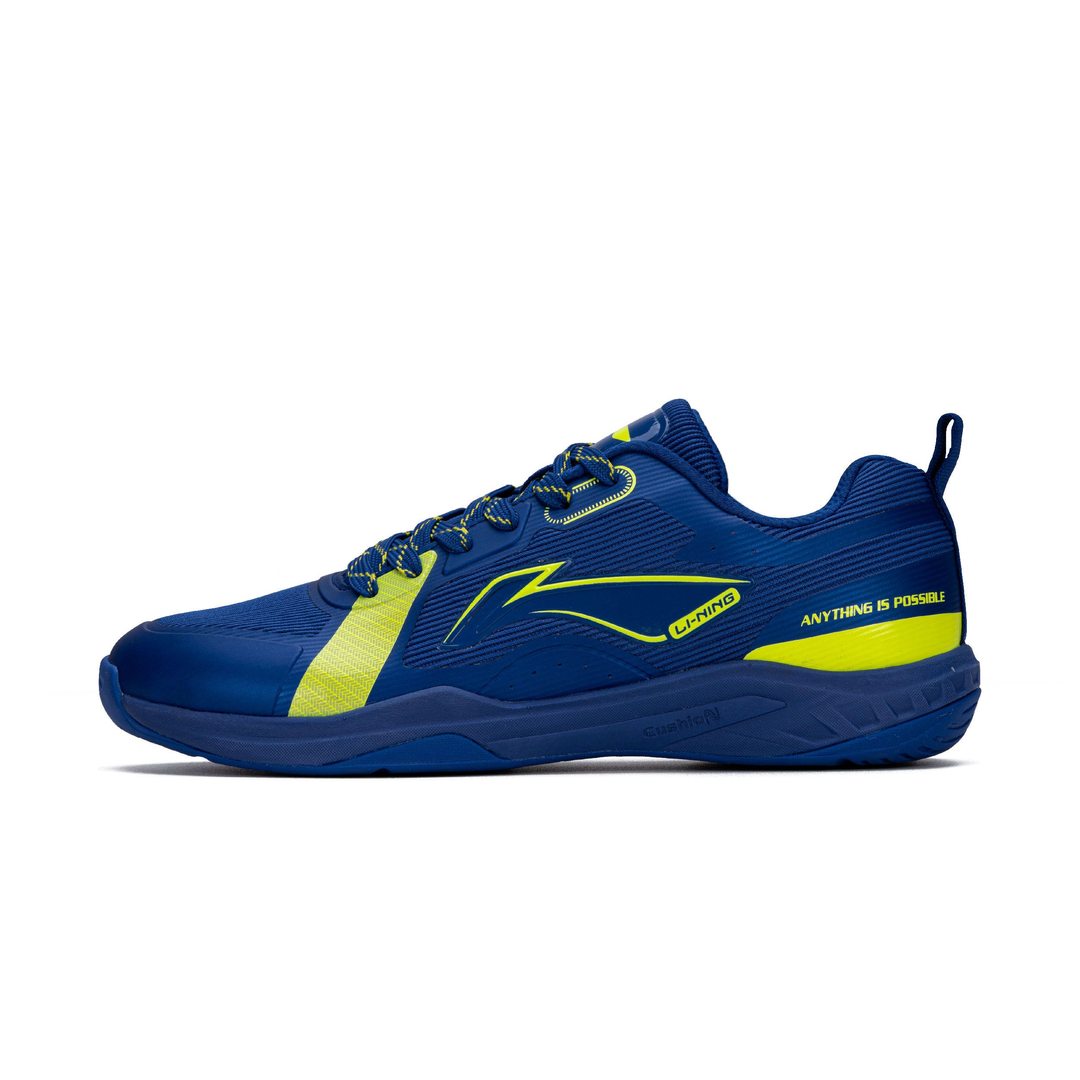 Li-Ning Aero Lite Non marking Badminton Shoes (Navy/Orange/Lime)