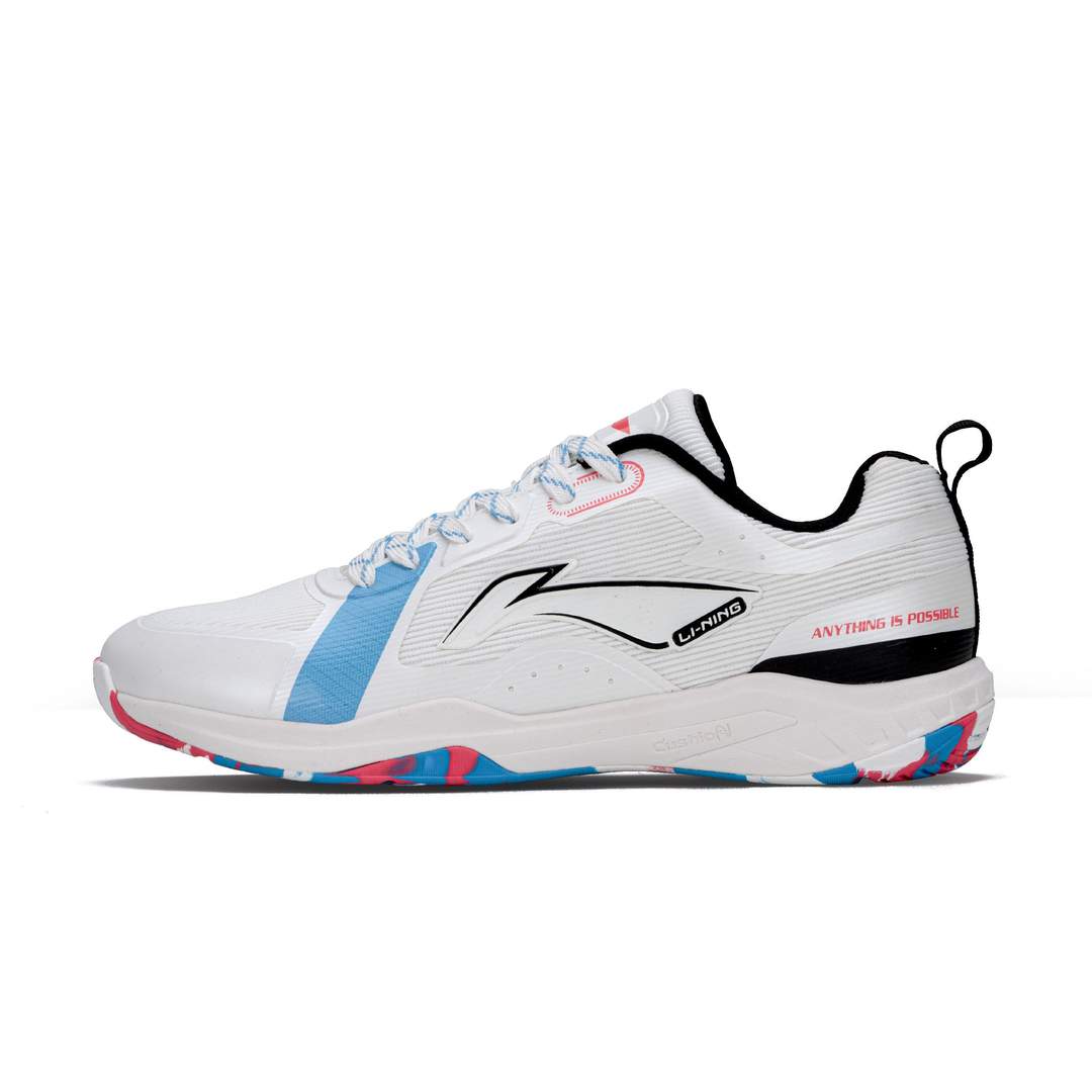 Li-Ning Aero Lite Non Marking Badminton Shoes (White/Black/Blue/Red)