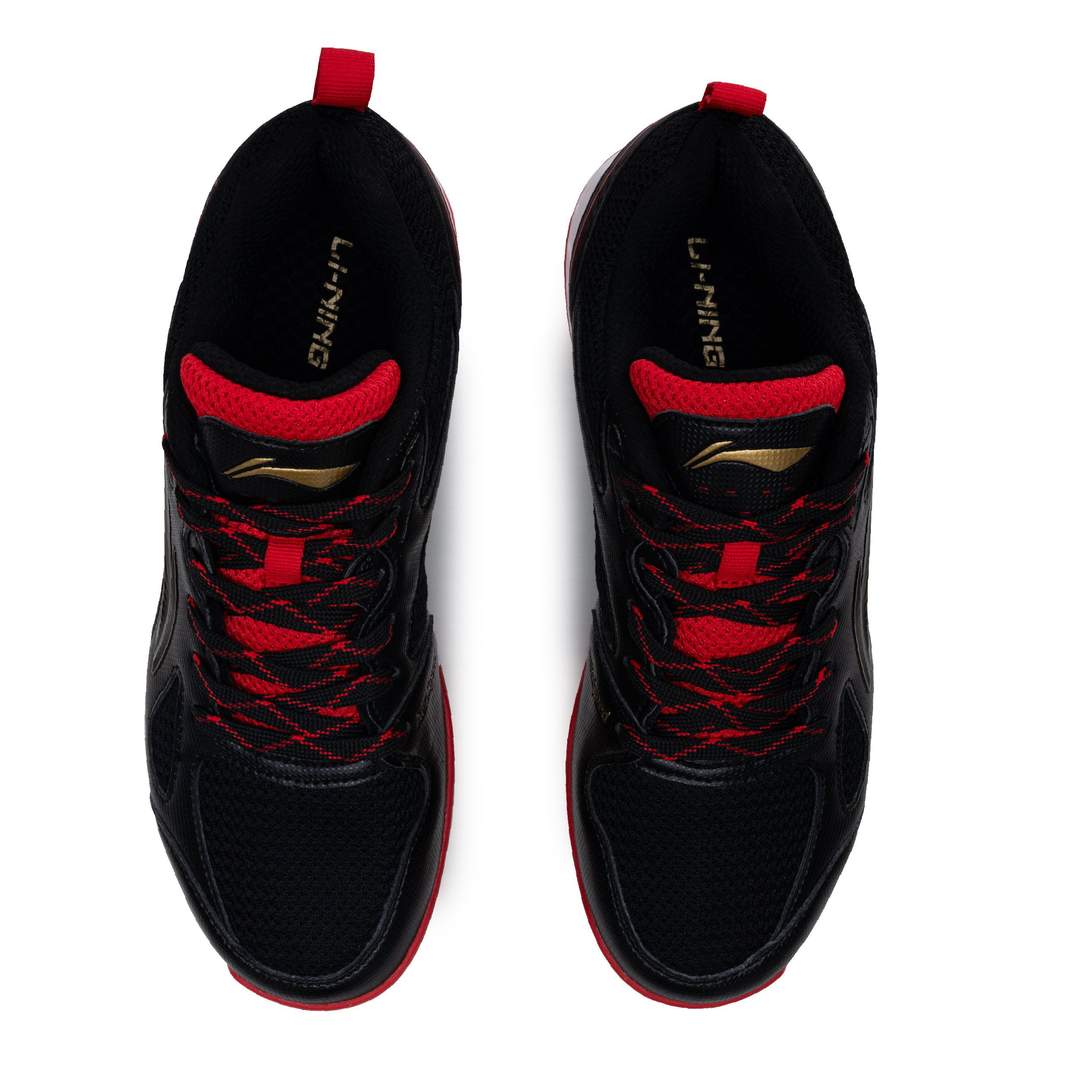 Li-Ning Aero Speed Non Marking Badminton Shoes (Black/Red/Gold)