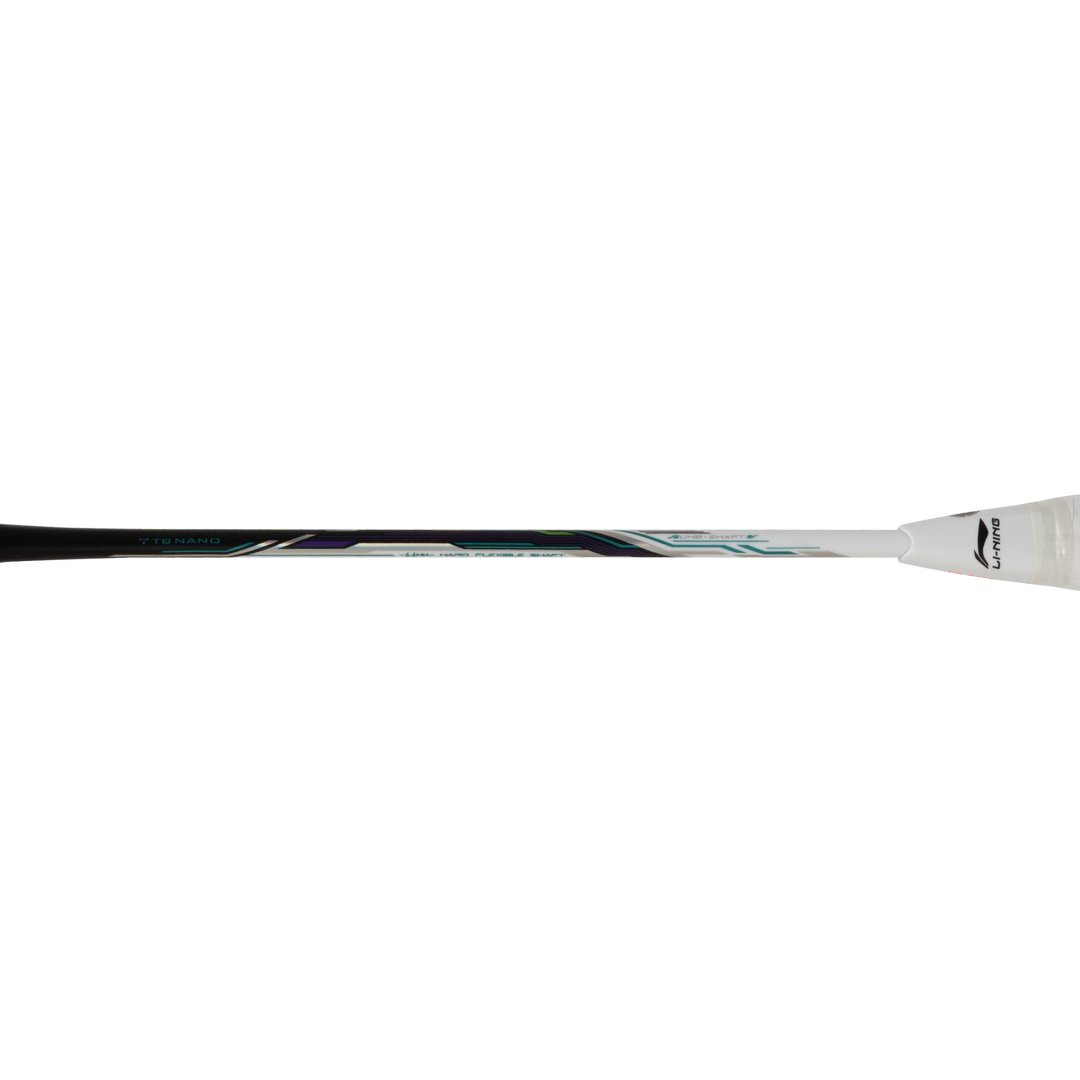 Close up of Tectonic 9 4U Badminton racket shaft by Li-ning studio