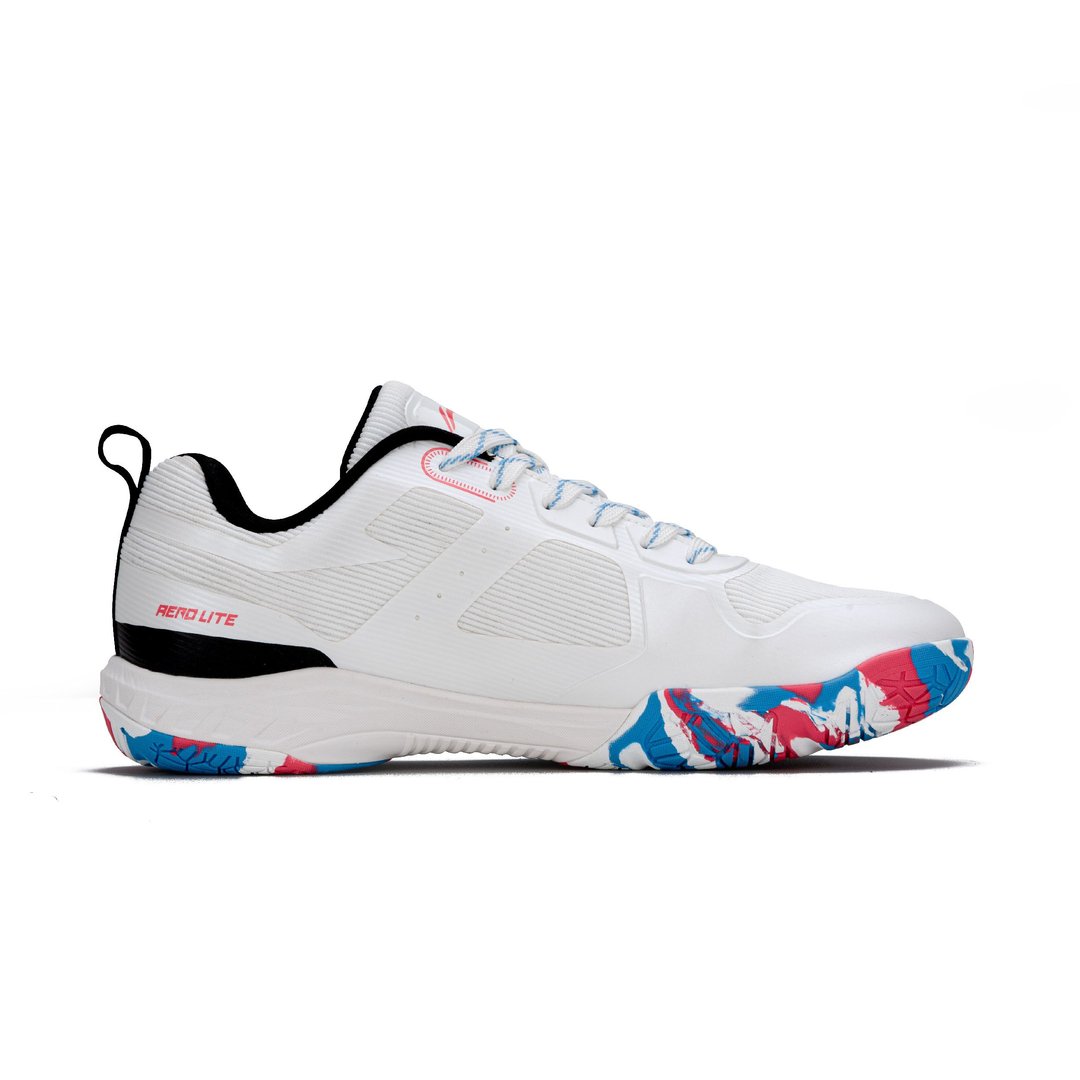 Li-Ning Aero Lite Non Marking Badminton Shoes (White/Black/Blue/Red)