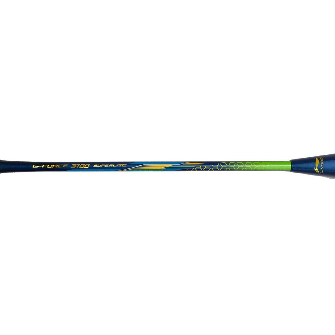 Close up of G-Force 3700 Superlite Badminton racket shaft by Li-ning studio