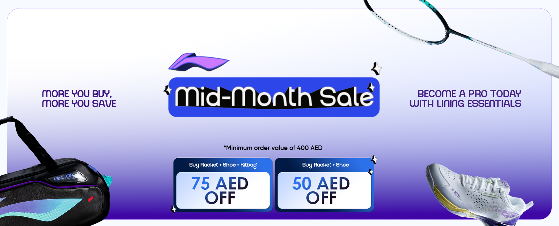 Mid-Month Sale - Li-Ning Combo
