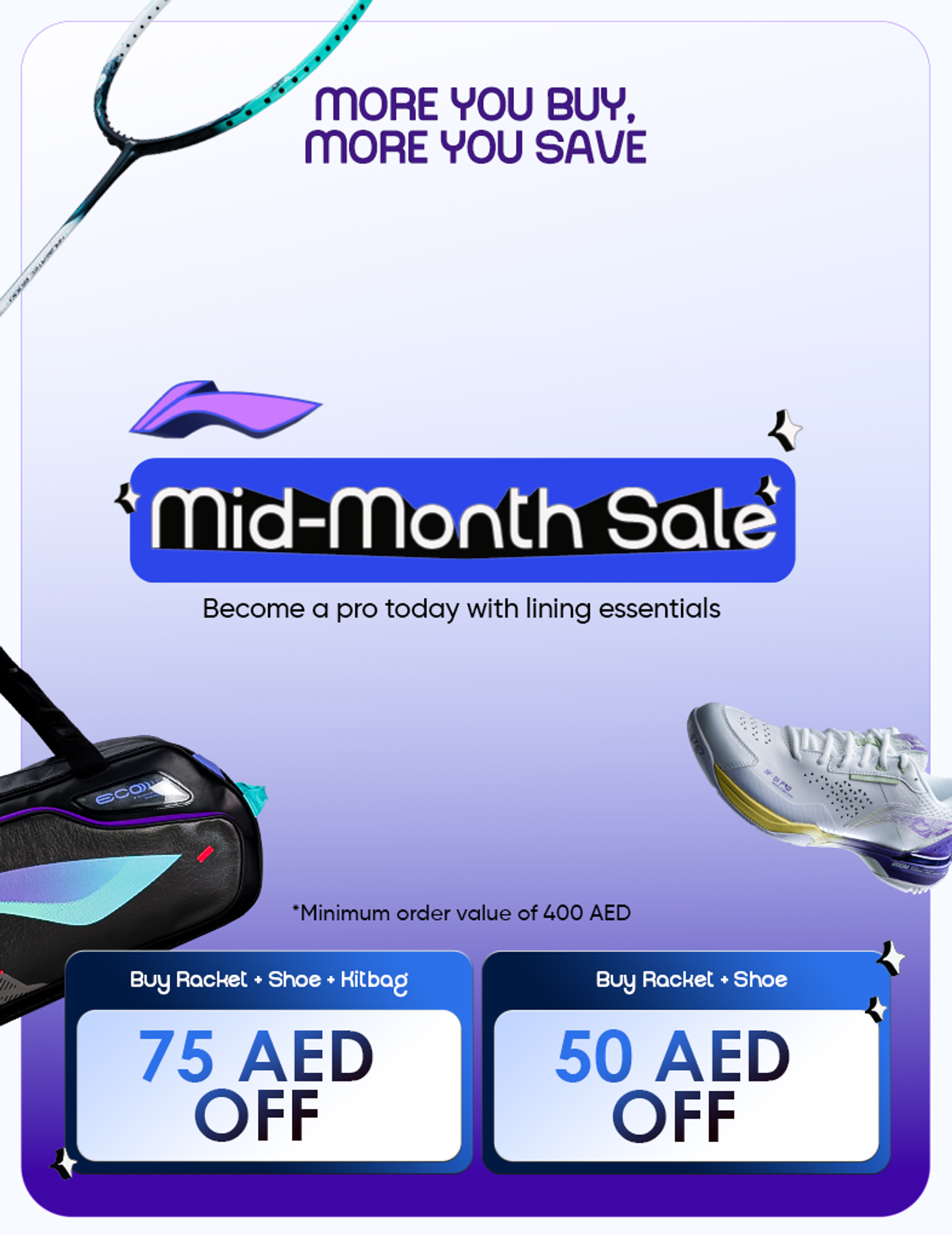 Mid-Month Sale - Li-Ning Combo